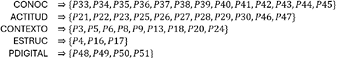 The image illustrates a flowchart with five factors, each containing a specified number of items, and their corresponding numerical values.

El contenido generado por IA puede ser incorrecto.